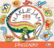 Dinozaury. Naklejam 285. Autor: Miłoszewski Leszek. Dadada.pl Okładka książki Dinozaury. Naklejam 285