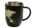 Opakowanie Kubek mapa świata Deluxe - czarny