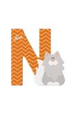 Opakowanie Litera N Norwegian Forest Cat Zestaw zwierzęcy 12 sztuk