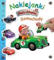 Naklejanki. Mały chłopiec. Samochody. Autor: Nathalie Belineau, Alexis Nesme. Dadada.pl Okładka książki Naklejanki. Mały chłopiec. Samochody