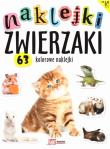 Okładka książki Naklejki zwierzaki. 63 kolorowe naklejki