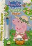 Okładka książki Peppa Pig Ogródek Peppy Zadania do ścierania (ze zmywalnym flamastrem)