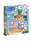 Opakowanie Puzzle 2x20 super color Świnka Peppa 24778