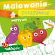 Warzywa. Malowanie-doklejanie. Autor: Opracowanie zbiorowe. Dadada.pl Okładka książki Warzywa. Malowanie-doklejanie