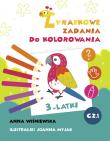 Zadania Żyrafki. Zadania do kolorowania. Autor: Joanna Myjak (ilustr.). Dadada.pl Okładka książki Zadania Żyrafki. Zadania do kolorowania