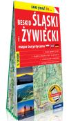 Okładka książki Beskid Śląski i Żywiecki; papierowa mapa turystyczna 1:50 000