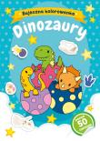 Dinozaury. Bajeczna kolorowanka. Autor: Natalia Berlik. Dadada.pl Okładka książki Dinozaury. Bajeczna kolorowanka