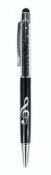 Opakowanie Długopis czarny z kryształkami i końcówką touch