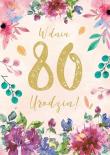 Opakowanie Karnet B6 PR-111 Urodziny 80