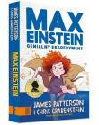Max Einstein Genialny eksperyment. Autor: Patterson James, Chris Grabenstein. Dadada.pl Okładka książki Max Einstein Genialny eksperyment