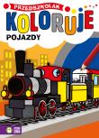 Pojazdy. Przedszkolak koloruje. Autor: Opracowanie zbiorowe. Dadada.pl Okładka książki Pojazdy. Przedszkolak koloruje