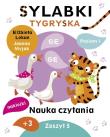 Sylabki Tygryska. Nauka czytania zeszyt 5. Autor: Lekan Elżbieta, Joanna Myjak (ilustr.). Dadada.pl Okładka książki Sylabki Tygryska. Nauka czytania zeszyt 5