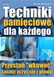 Techniki pamięciowe dla każdego. Autor: Andrzej Bubrowiecki. Dadada.pl Okładka książki Techniki pamięciowe dla każdego