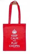 Opakowanie Torba czerwona - Keep calm and play Chopin