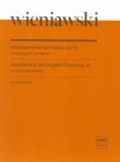 Wariacje na temat własny, op. 15 na skrzypce.... Autor: Wieniawski Henryk. Dadada.pl Okładka książki Wariacje na temat własny, op. 15 na skrzypce...