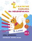 Zadania Żyrafki. Zadania do kolorowania. Autor: Joanna Myjak (ilustr.). Dadada.pl Okładka książki Zadania Żyrafki. Zadania do kolorowania