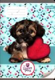 Opakowanie Zeszyt A5 w trzy linie kolorowe 16 kartek Sweet Pets