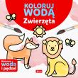 Zwierzęta. Koloruj wodą. Autor: Justyna Tkocz. Dadada.pl Okładka książki Zwierzęta. Koloruj wodą