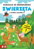 Zwierzęta. Naklejam ze zrozumieniem. Autor: Magda Malicka. Dadada.pl Okładka książki Zwierzęta. Naklejam ze zrozumieniem