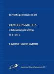 Okładka książki Encyklika papieża Leona XIII PROVIDENTISSIMUS DEUS Tłumaczenie i skrócony komentarz