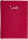 Okładka książki Kalendarz 2021/2022 akademicki A5 tygodniowy NATURA bordo