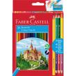 Opakowanie Kredki ołówkowe Zamek Faber-Castell 36 kolorów +3 kredki dwustronne+ołówek+temperówka