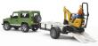 Opakowanie Land Rover z przyczepą 1 os. mikrokoparką JCB