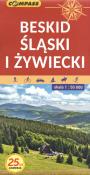 Mapa tur. - Beskid Śląski i Żywiecki 1:50 000. Autor:   Praca zbiorowa. Dadada.pl Okładka książki Mapa tur. - Beskid Śląski i Żywiecki 1:50 000