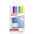 Opakowanie Marker do tablic szklanych Edding biały + 4 kolorów