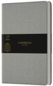 Opakowanie Notatnik 13x21cm linia Castelli Harris Oyster Grey
