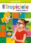 Nowi Tropiciele Pięciolatek. Karty pracy cz.1 WSIP. Autor: Beata Gawrońska, Emilia Raczek. Dadada.pl Okładka książki Nowi Tropiciele Pięciolatek. Karty pracy cz.1 WSIP