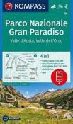 Parco Nazionale Gran Paradiso 4in1 Kompass. Autor: praca zbiorowa. Dadada.pl Okładka książki Parco Nazionale Gran Paradiso 4in1 Kompass