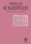 Przegląd Humanistyczny 3/2020. Autor: Mróz Maciej. Dadada.pl Okładka książki Przegląd Humanistyczny 3/2020