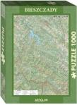 Puzzle 1000 - Bieszczady mapa turystyczna. Wydawca: Artglob. Dadada.pl Opakowanie Puzzle 1000 - Bieszczady mapa turystyczna