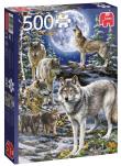 Opakowanie Puzzle 500 PC Wataha wilków G3