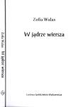 Okładka książki W jądrze wiersza