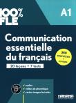 100% FLE Communication essentielle du franais A1. Autor: Lions-Olivieri Marie-Laure, Eugnie. Dadada.pl Okładka książki 100% FLE Communication essentielle du franais A1