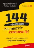 144 najczęściej używane niemieckie czasowniki. Autor: Agnieszka Drummer, Boehnke Richard. Dadada.pl Okładka książki 144 najczęściej używane niemieckie czasowniki