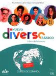 Diverso basico Nuevo A1+A2 podręcznik + zawartość online. Autor: Alonso Encina, Corpas Jaime, Gambluch Carina. Dadada.pl Okładka książki Diverso basico Nuevo A1+A2 podręcznik + zawartość online