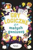 Gry logiczne dla małych geniuszy. Autor: Dr Gareth Moore, Chris Dickason, Magdalena Miksa. Dadada.pl Okładka książki Gry logiczne dla małych geniuszy