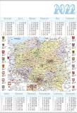 Opakowanie Kalendarz 2022 Jednoplanszowy Mapa Polski PL04