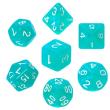 Opakowanie Komplet kości RPG turkusowe REBEL