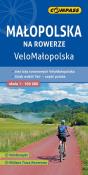 Małopolska na rowerze, VeloMałopolska 1:100 000. Autor: Opracowanie zbiorowe. Dadada.pl Okładka książki Małopolska na rowerze, VeloMałopolska 1:100 000