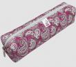 Opakowanie Piórnik prostokąt Paisley fuksja złota