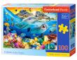 Opakowanie Puzzle 100 Delfiny w tropikach B-111169