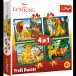 Opakowanie Puzzle 4w1 Przygody Króla Lwa 34605