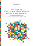 Weryfikacja kompetencji obywatelskich polskich maturzystów. Autor: Andrzej Piotr Załęski. Dadada.pl Okładka książki Weryfikacja kompetencji obywatelskich polskich maturzystów