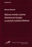 Okładka książki Wybrane metody i systemy biometryczne bazujące na ukrytych modelach Markowa