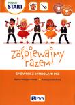 Zaśpiewajmy razem Śpiewnik z symbolami PSC. Autor: Szczypta-Cieślak Karina. Dadada.pl Okładka książki Zaśpiewajmy razem Śpiewnik z symbolami PSC