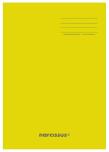 Opakowanie Zeszyt A5/32K kratka PP Yellow (4szt) NARCISSUS